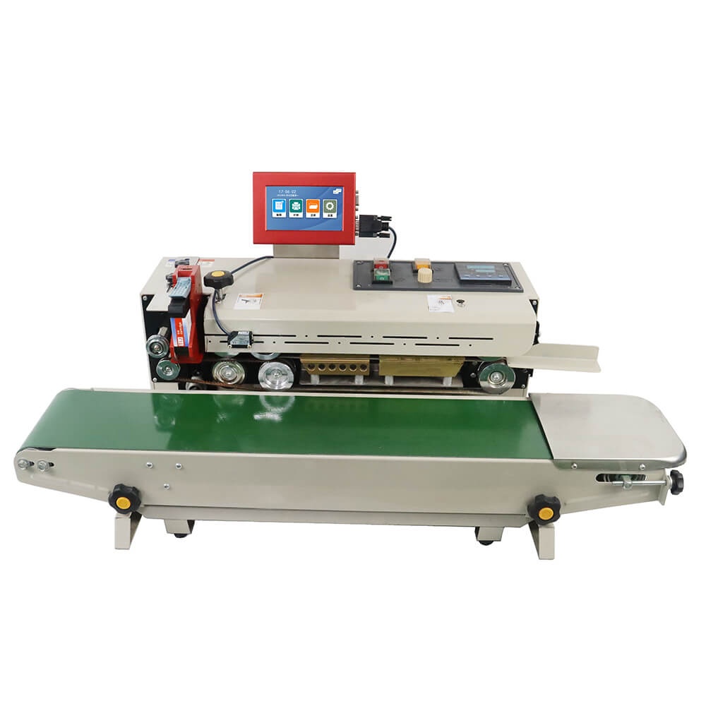 Coditeck factory price seal machine with inkjet printer conveyors